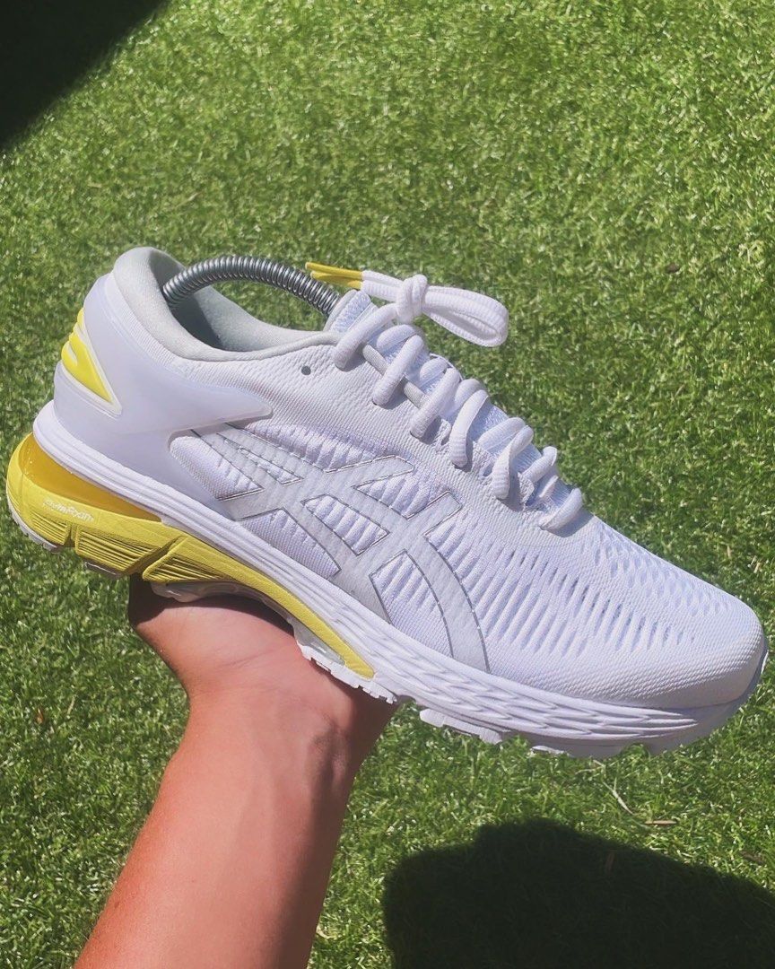 Asic gel kayano 25 lemon spark Men s Fashion Footwear on Carousell
