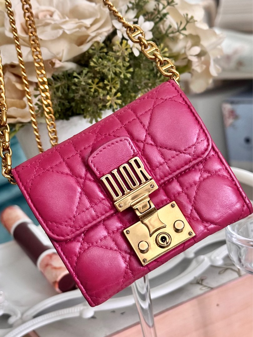 Authentic Dior Small Wallet with Chain Accessory for WOC Luxury