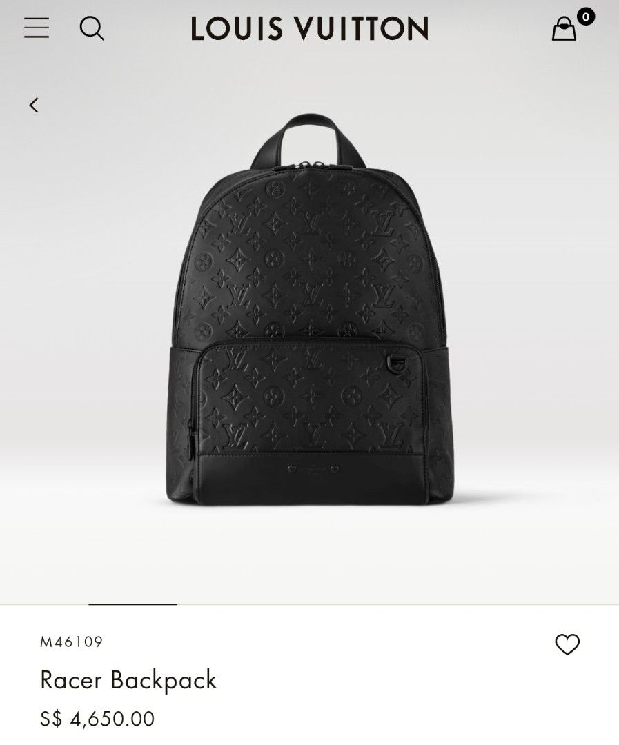 Louis vuitton black monogram backpack shop