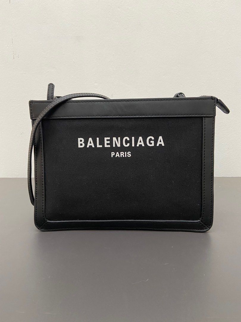 Balenciaga navy pochette store