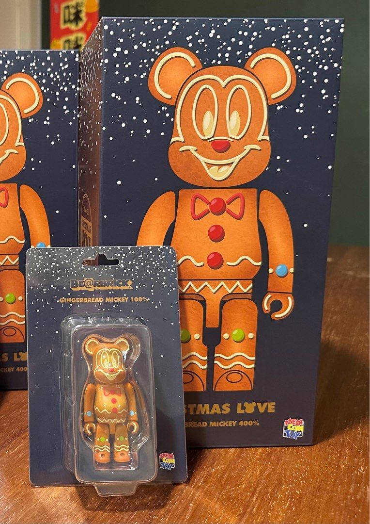 ベアブリック っ be@rbrick Gingerbread mickey 100%