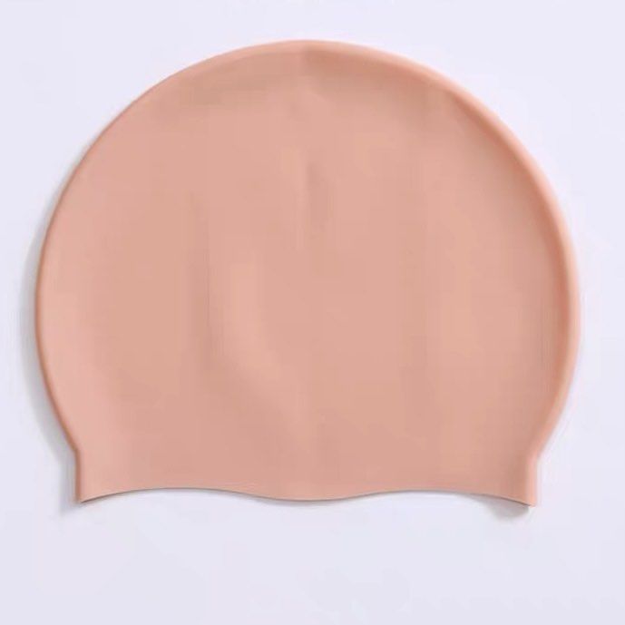 Beige Swim Cap Bald Cap