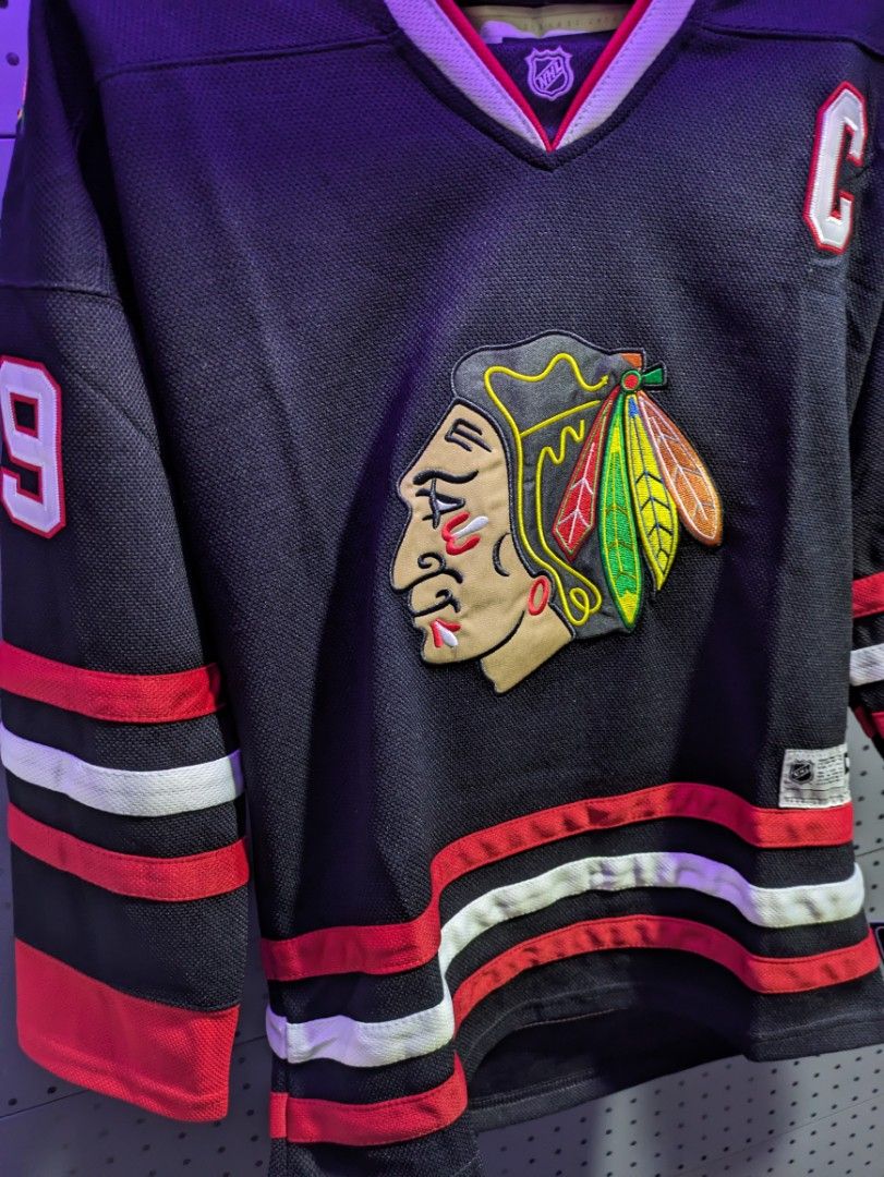 Blackhawks black ice jersey hot sale