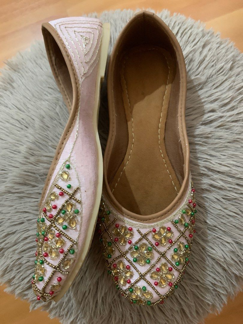 Indian clearance beaded slippers