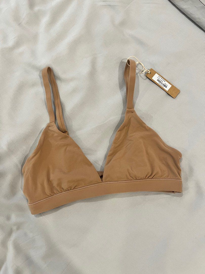 Skims Fits Everybody Triangle Bralette In Sienna