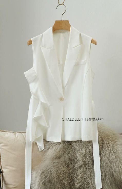 White vest jacket womens outlet