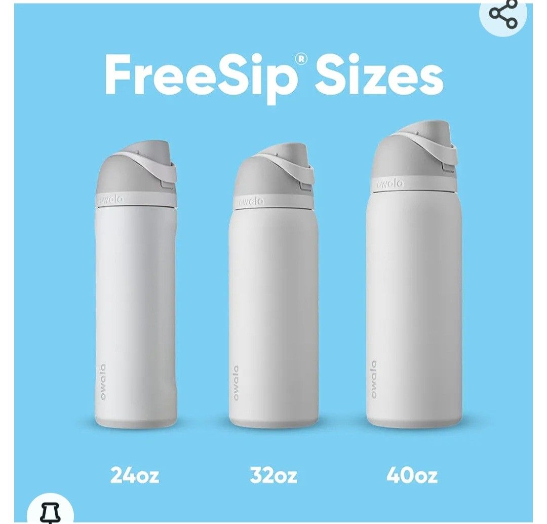 Brand New Owala Freesip 24oz Shy Marshmallow, Furniture & Home Living, Kitchenware & Tableware ...