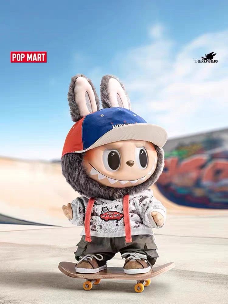 [BRAND NEW! POPMART] POPMART LABUBU THE MONSTERS OLD SCHOOL VANS OFF THE  WALL COLLABORATION EXCLUSIVE COLLECTOR'S EDITION FIGURINE 38CM