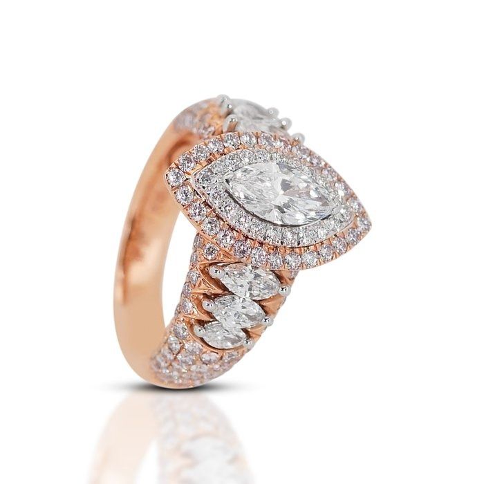 Marquise diamond rose outlet gold