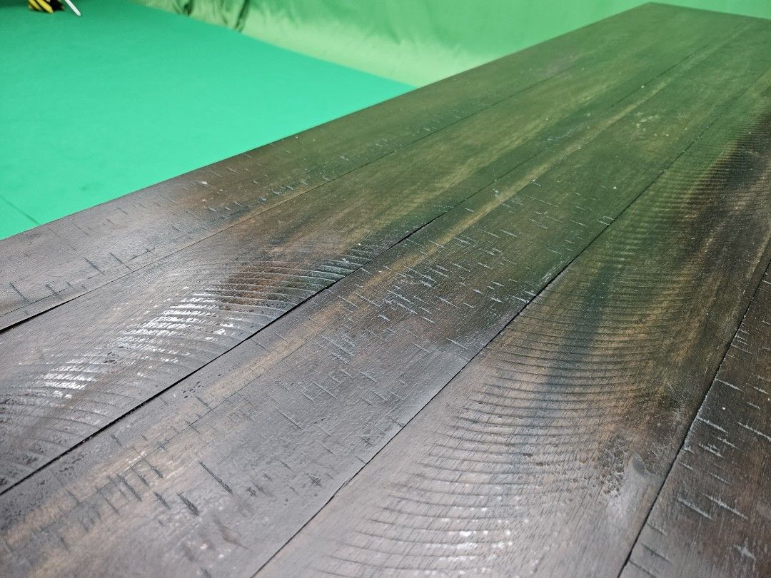 Brown rectangular solid table (Category: Tables & Sets) located in Singapore. Submitted by lawriely (Listing ID 1272962521, Image 3). Description: Free delivery option. Solid well used table. Pity to throw as we are making space for our studio. Got it at $150 letting go at $100.