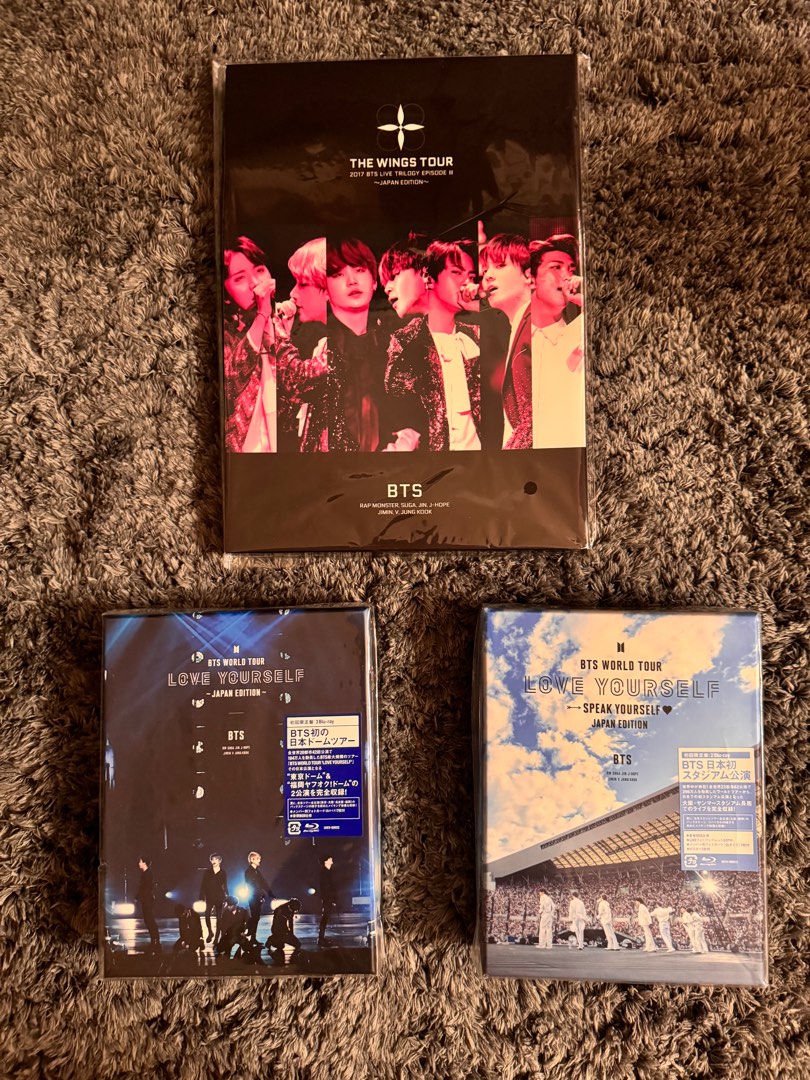 BTS 防彈少年團日本版演唱會Blu-Ray/DVD, 興趣及遊戲, 收藏品及紀念品