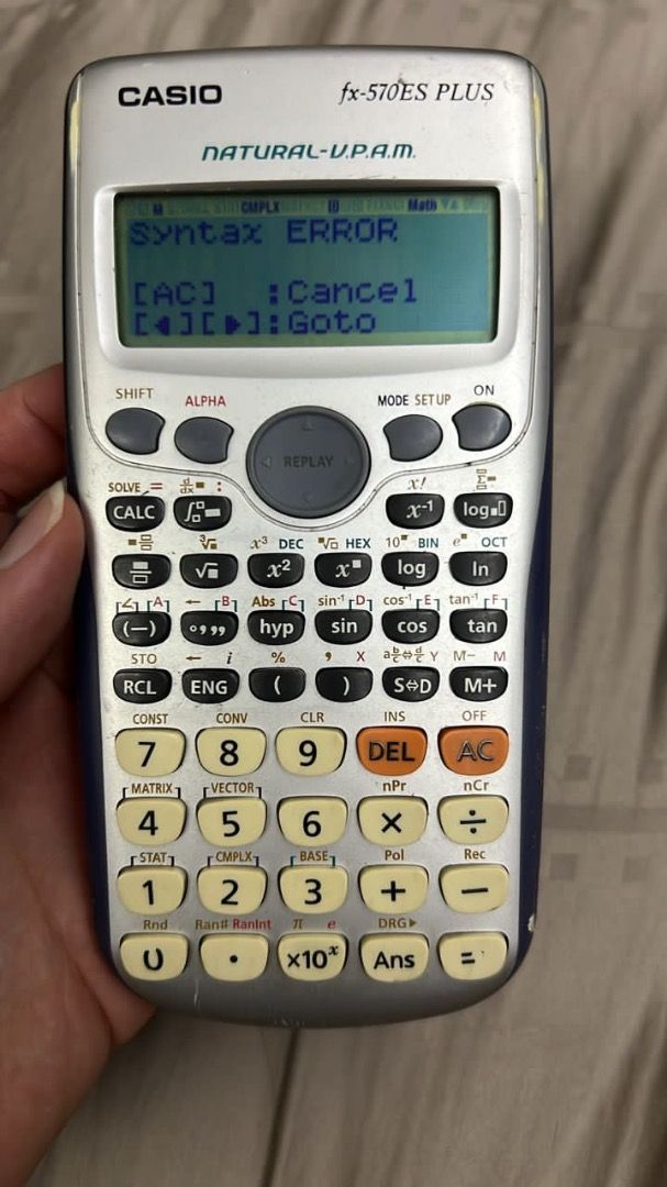 Casio 570es best sale