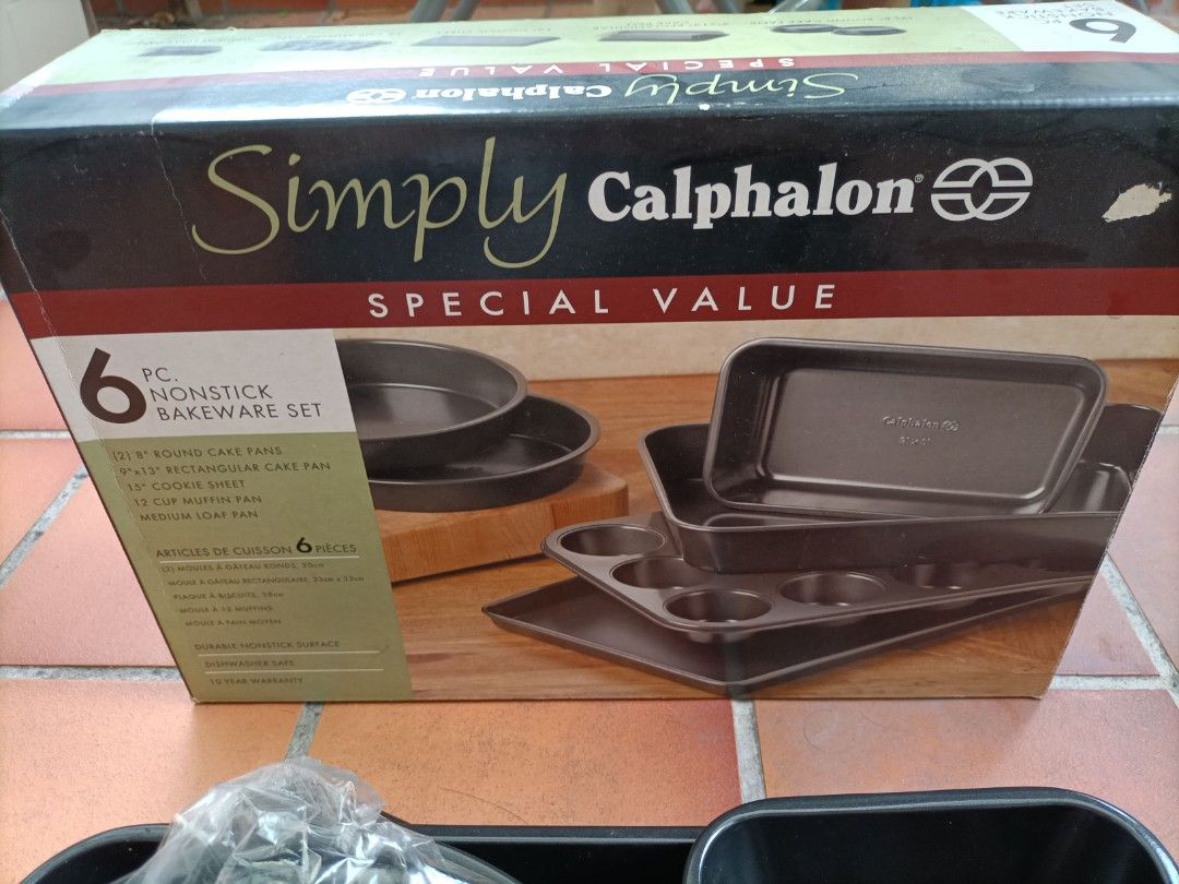 Simply calphalon 6 discount piece bakeware set