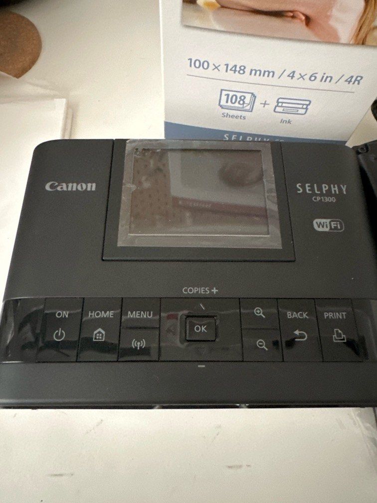 Imprimante Photo Canon Selphy CP-1300 Noir - Compacte, Idéale Pour Tirages Instantanés à La Maison