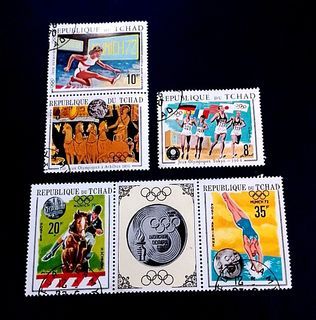Chad 1970/72 - Olympic Games 5v. (used)