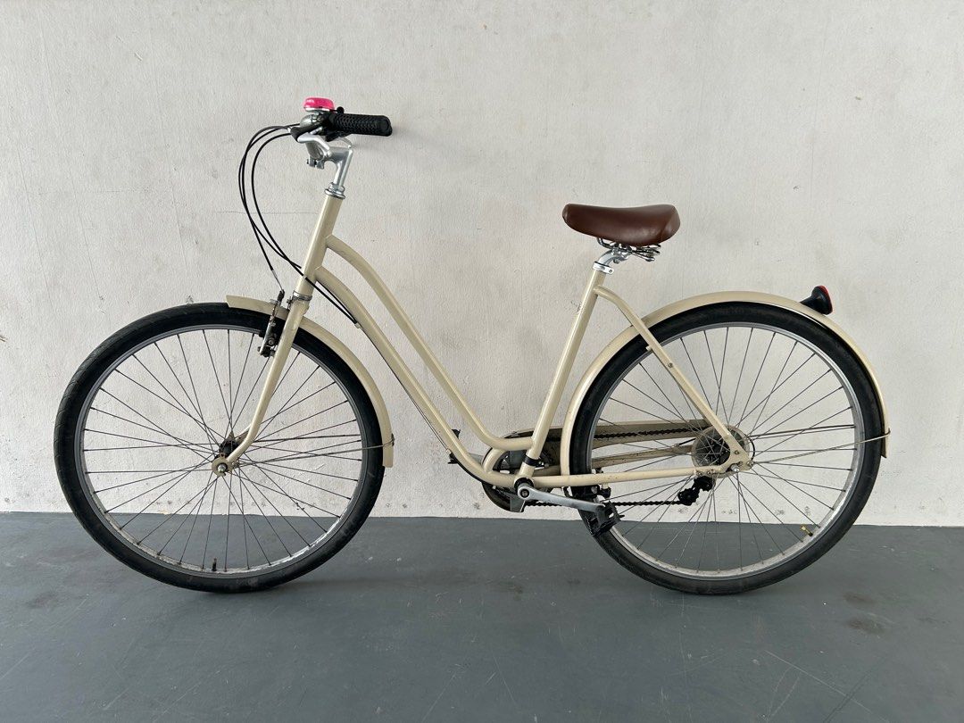 City Bike Elops 120 Low Frame 28 Inch 6 Speed Sports Equipment