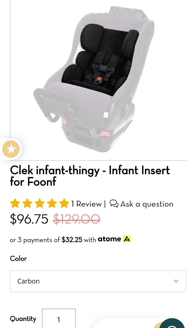 Clek foonf infant thingy hot sale