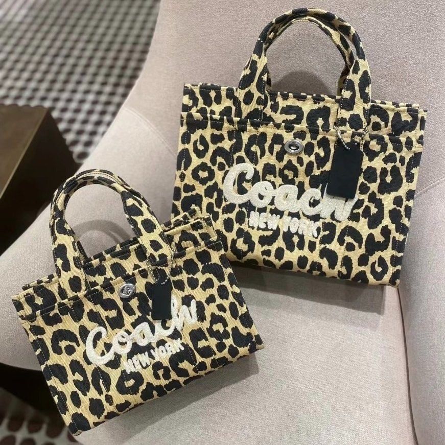 Coach Cargo Tote 26, 34 With Leopard Print (Women Crossbody Sling