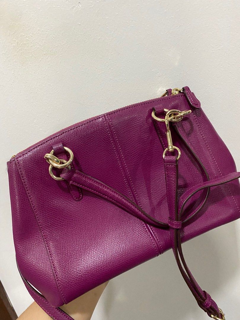 Coach plum new arrivals purse
