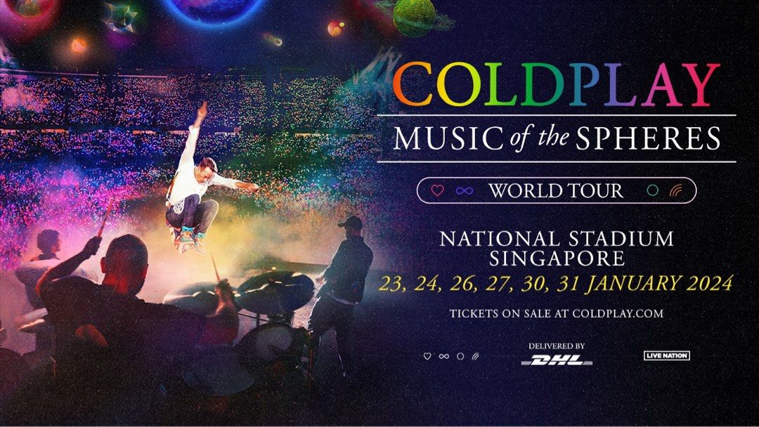 Coldplay tickets 23/1/2024, Tickets & Vouchers, Event Tickets on Carousell