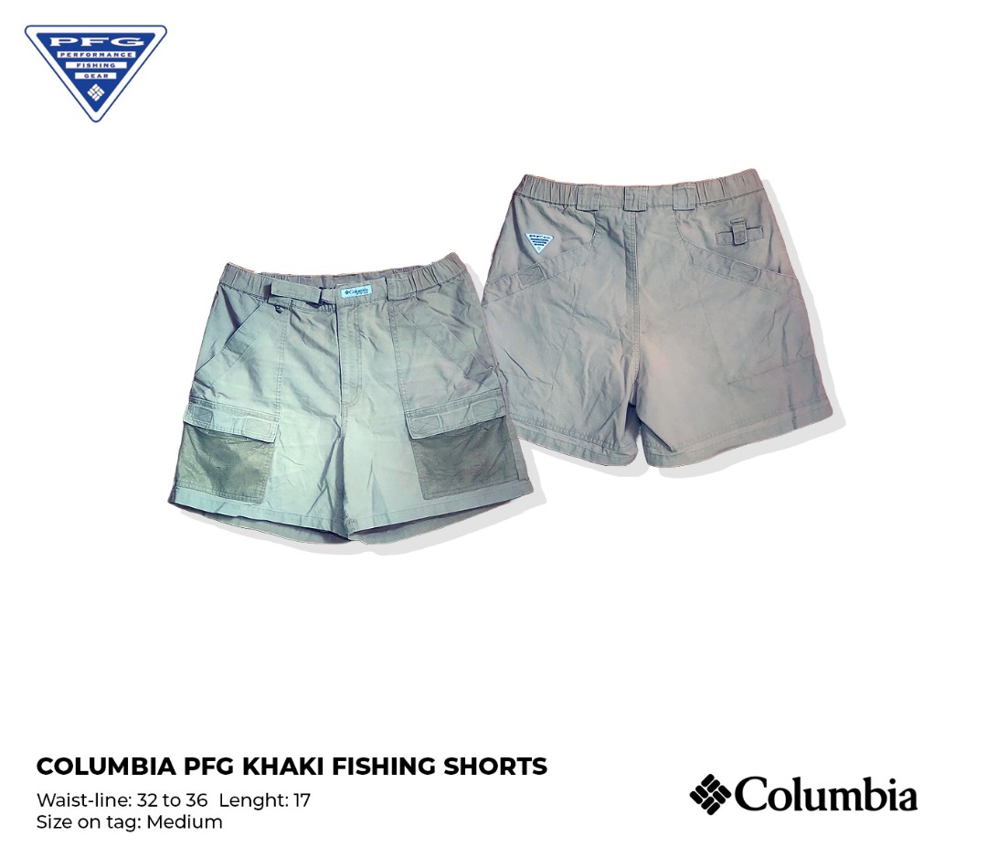Columbia PFG Khaki Fishing Short, Men's Fashion, Bottoms, Shorts on  Carousell