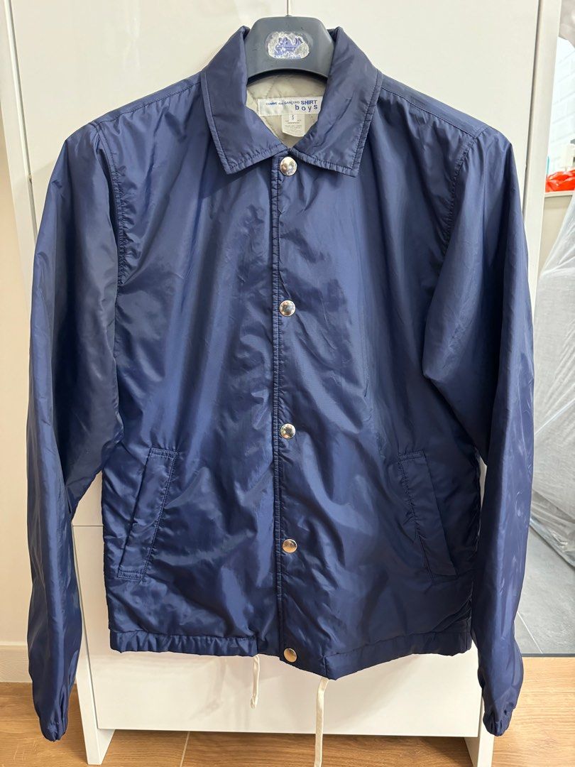 Comme des garcons shirt coach jacket, 男裝, 外套及戶外衣服- Carousell