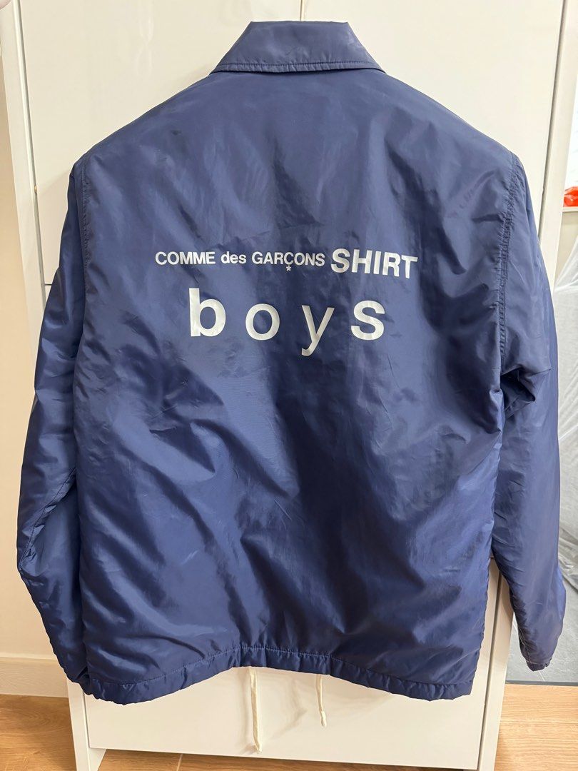 Comme des garcons shirt coach jacket, 男裝, 外套及戶外衣服- Carousell