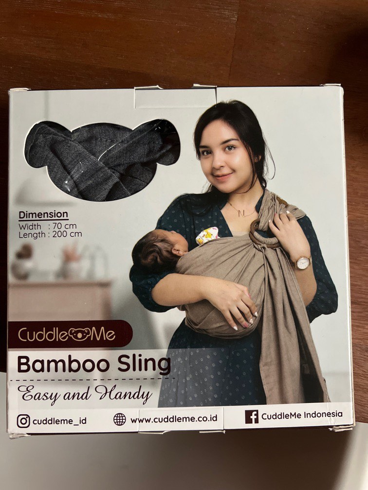 Cuddle Me Bamboo Sling Babies Kids Going Out Carriers Slings on Carousell