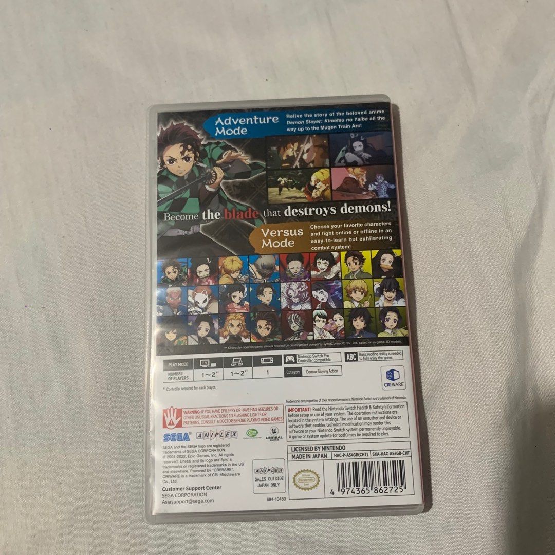 Demon Slayer (Category: Nintendo) located in Taytay. Submitted by kiehlsss_ (Listing ID 1272997950, Image 2). Description: no dents or issues like new.