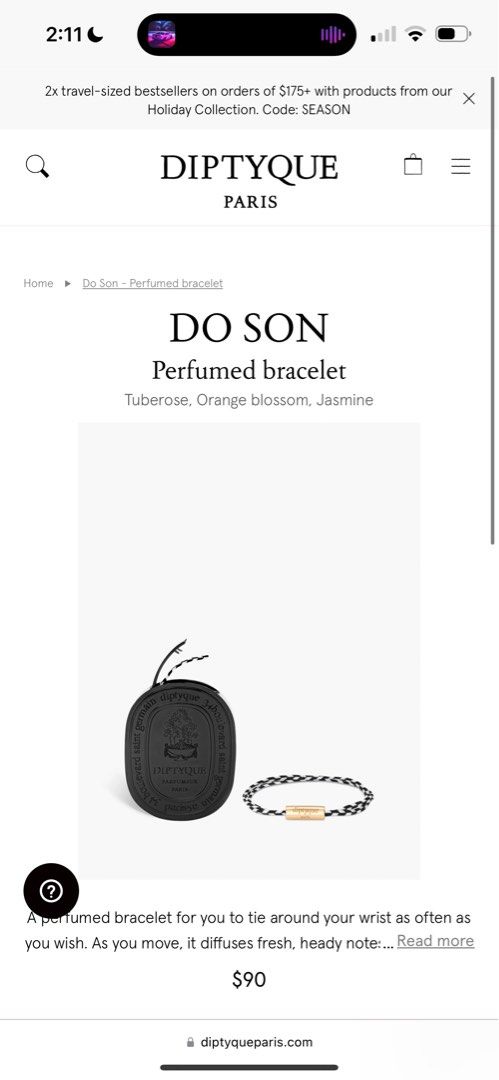Do son perfumed bracelet top