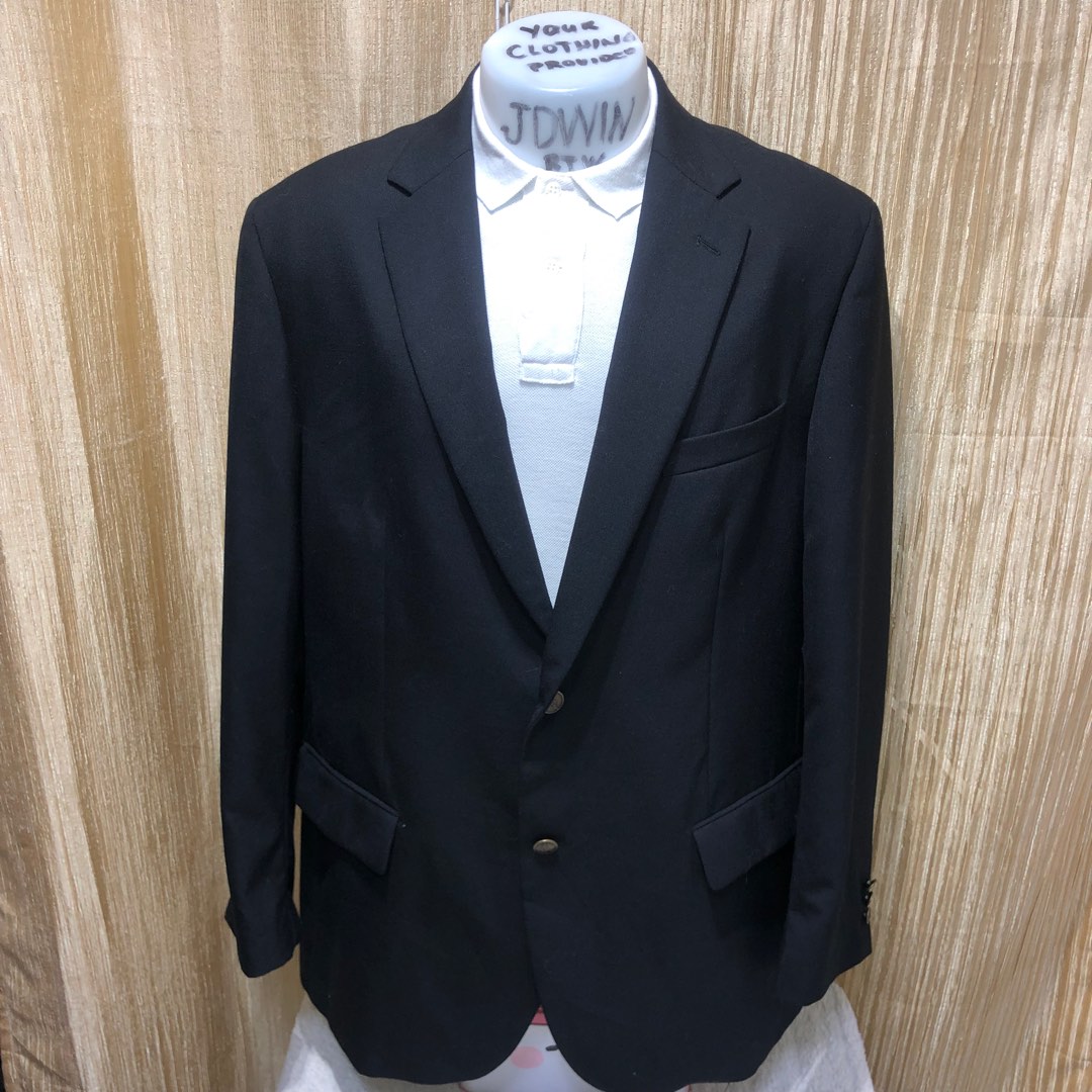 DOCKERS BLAZER MEN S COAT 55 POLYSTER 45 WOOL COLOR BLACK SIZE
