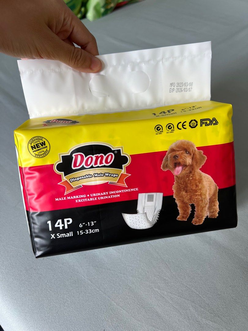Dono Pet Disposable Male Wraps Diapers Pet Supplies Health