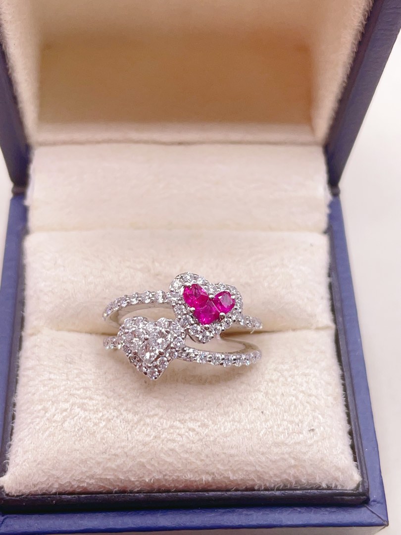 Double ruby ring shop