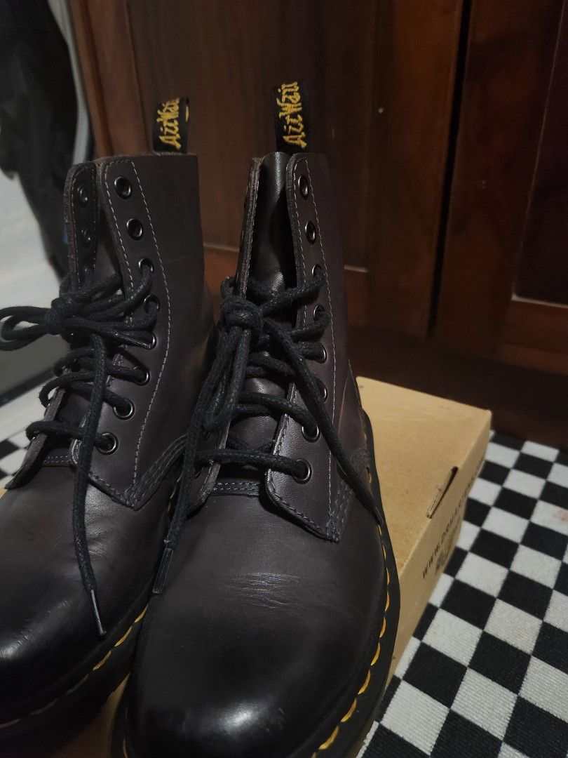 Dr Martens Boots in pascal charcoal Women s Fashion Footwear