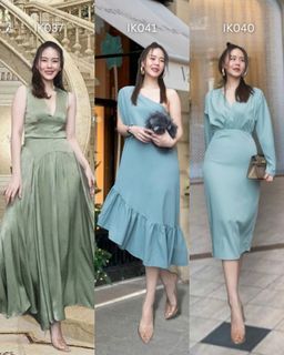 Elegant Korean Style Dress Coords Suits Jumpsuits Attire For Events