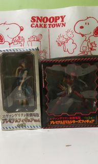 EVANGELION COLLECTIBLE ACTION FIGURES SEGA BRAND AS PACK