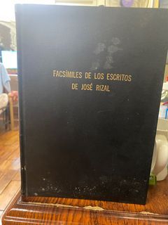 Vintage Antique 1962 Book: Facsimiles De Los Escritos, Dr. Jose Rizal (Filipino Hero, Bayani) *RARE!