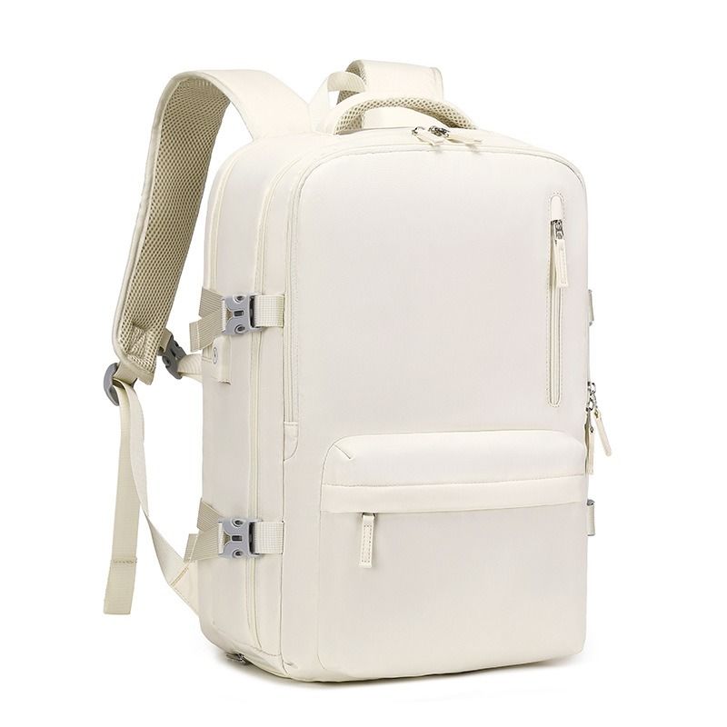 White on sale leather backpack