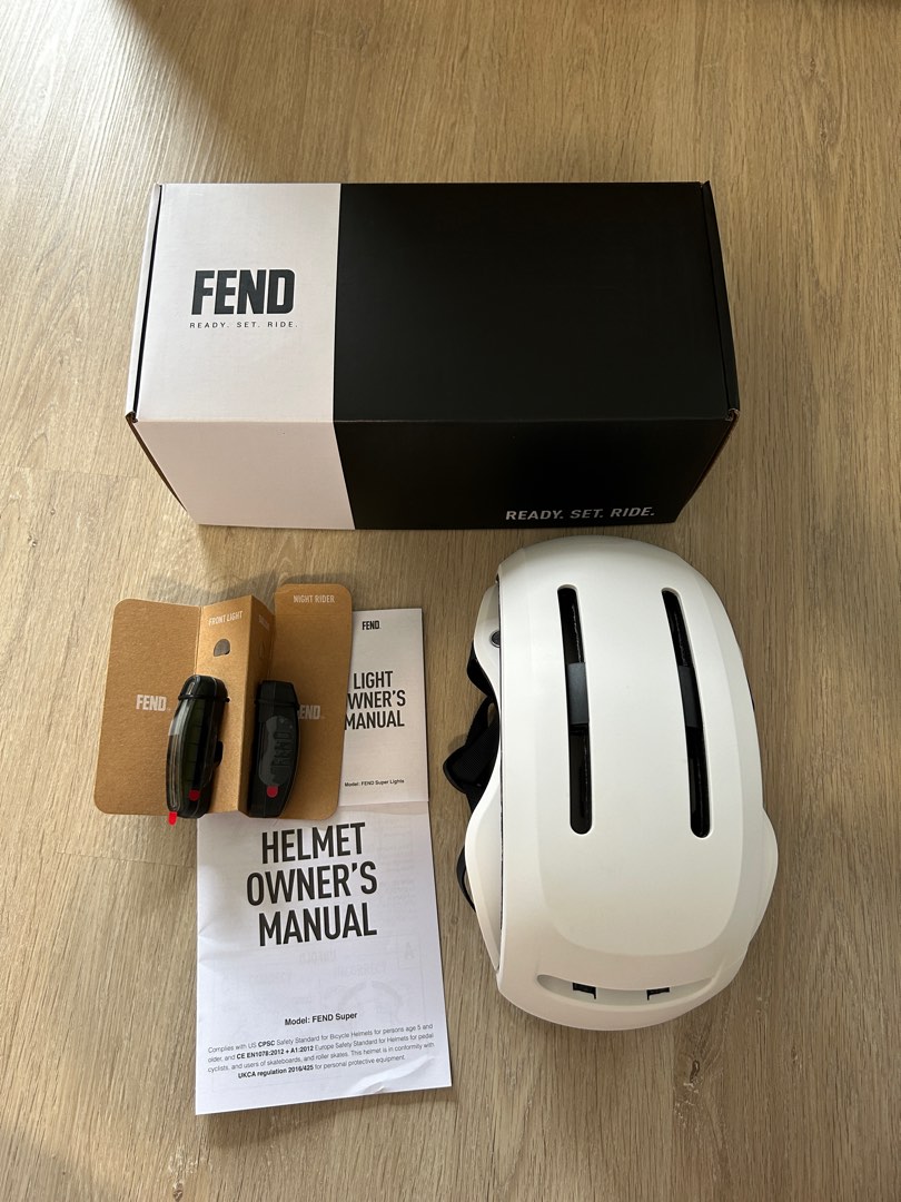 FEND SUPER Foldable Bike Helmet with lights, Sports Equipment