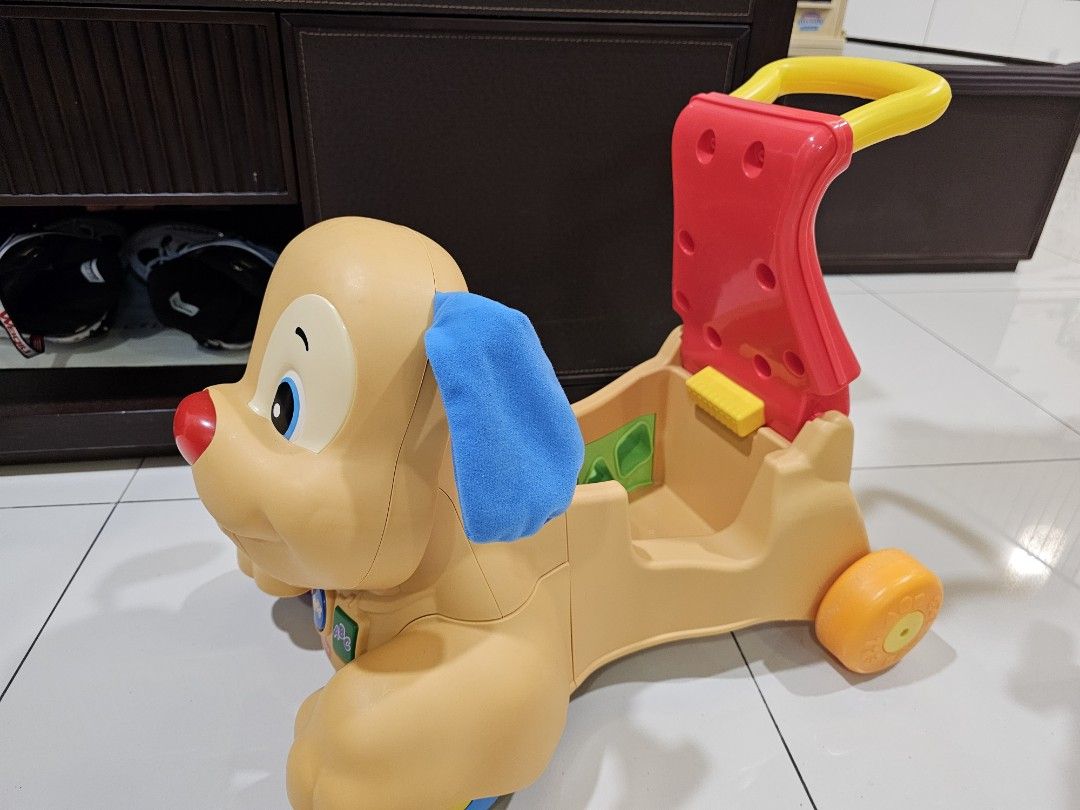 Fisher price dog walker ridable playable