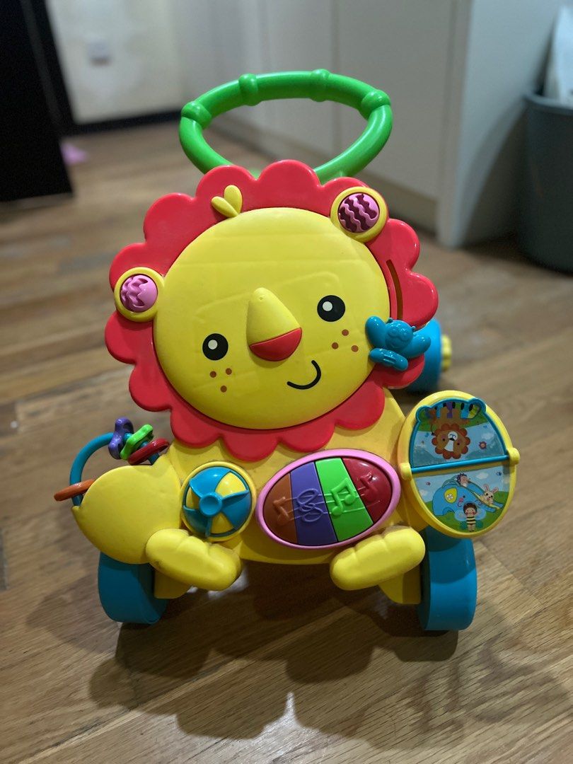 Fisher price lion baby push walker