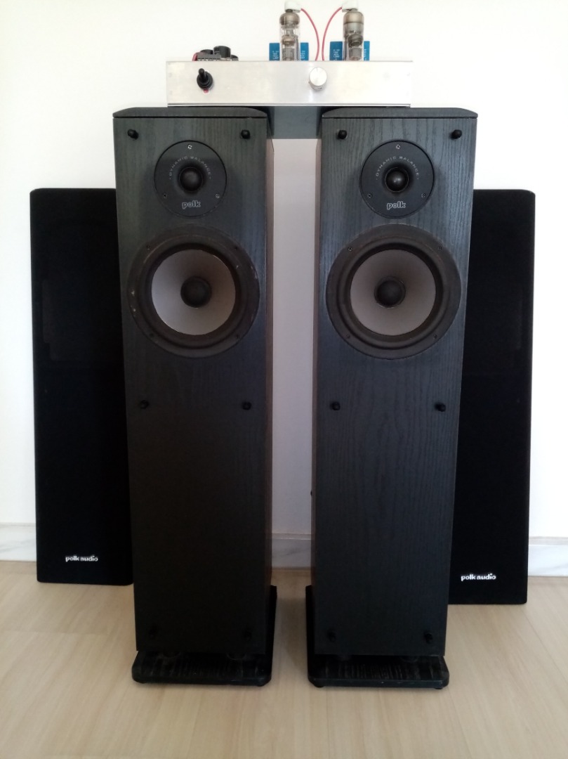 Floor Standing Speakers with DIY Valve Amplifier, Audio, Soundbars