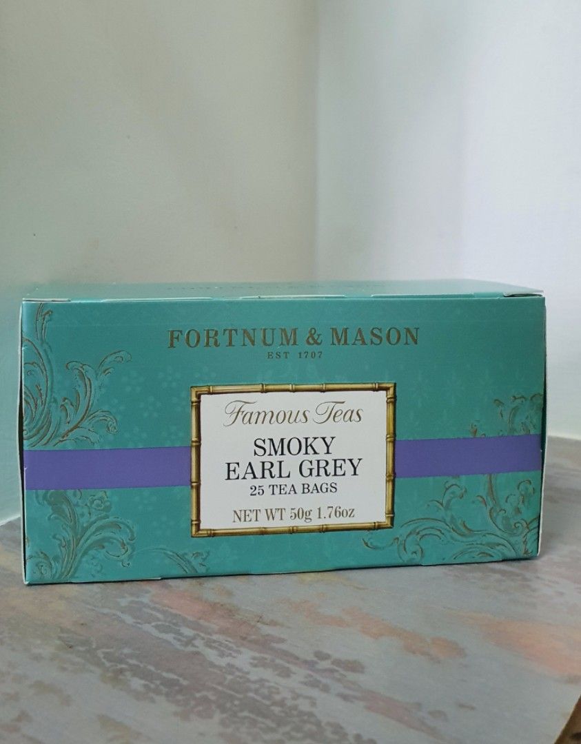 FORTNUM & MASON Smoky Earl Grey (25 Tea Bags), Food & Drinks, Beverages on Carousell
