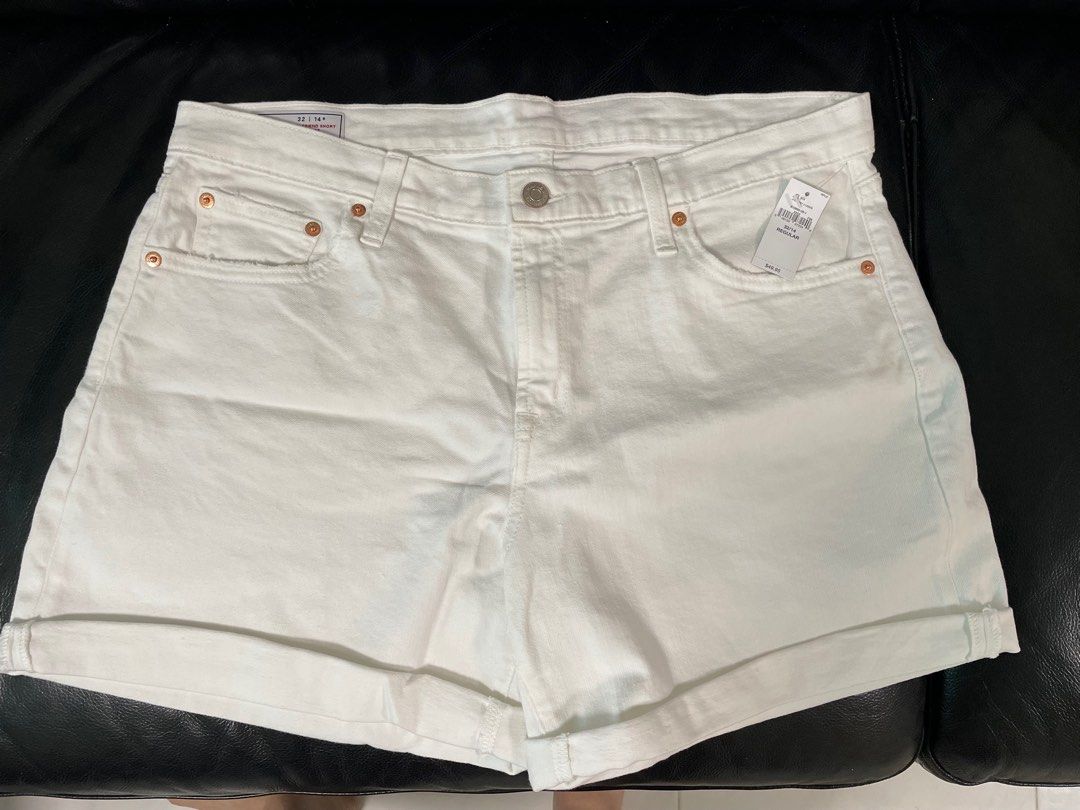 Gap white denim deals shorts
