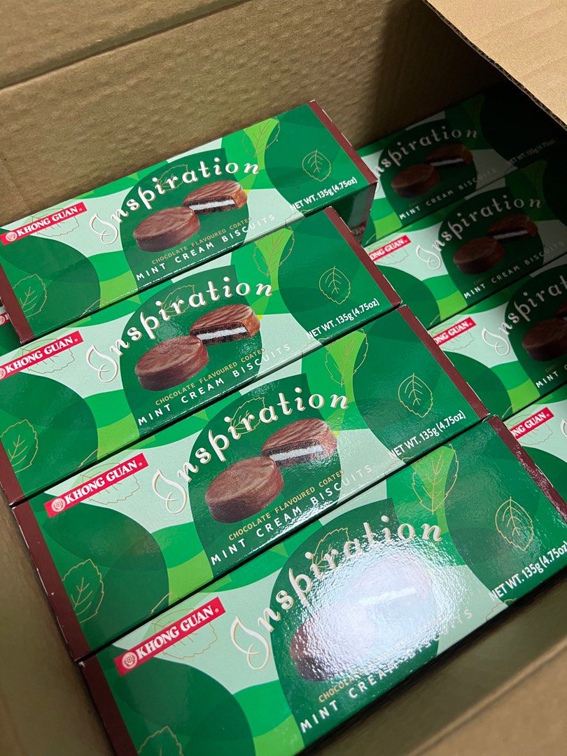 Girl guide chocolate mint cookie chinese new year cny goodie snack, Food &  Drinks, Packaged & Instant Food on Carousell