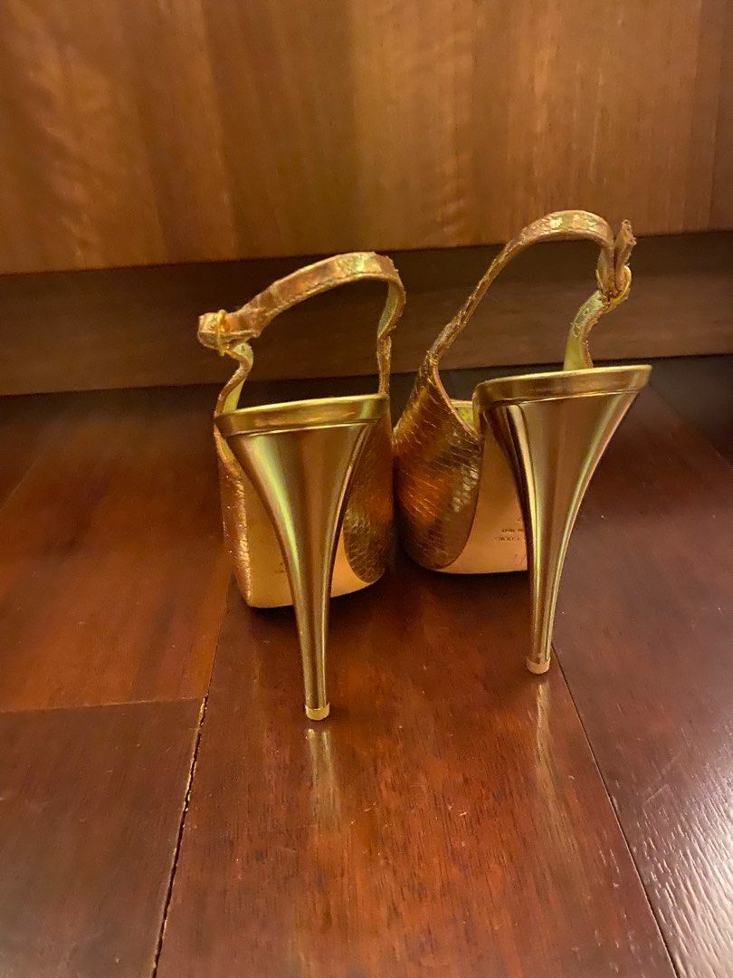 Gold giuseppe heels store