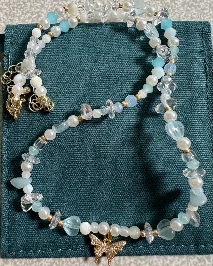 Gold Beaded Necklace Women s Fashion Jewelry Organisers