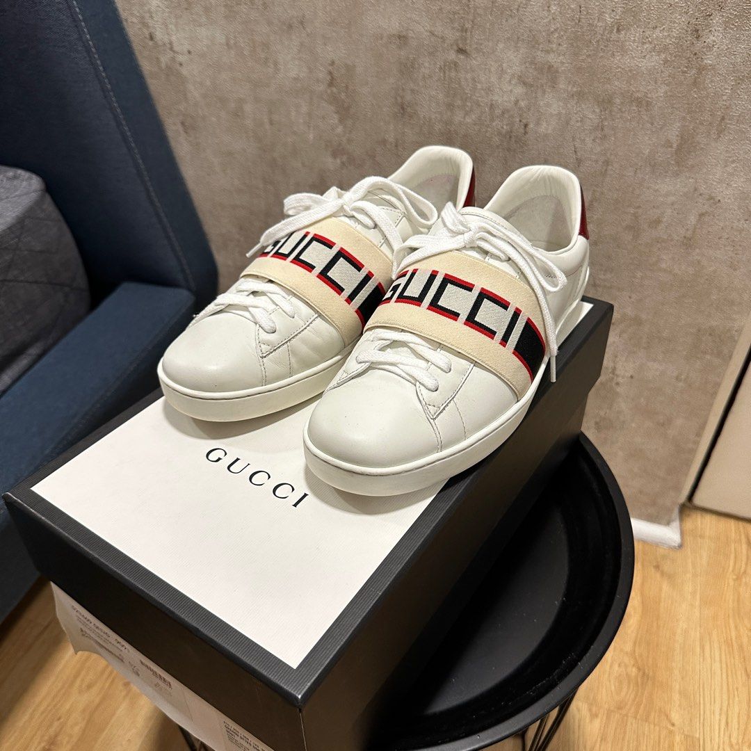 New ace stripe leather online sneaker