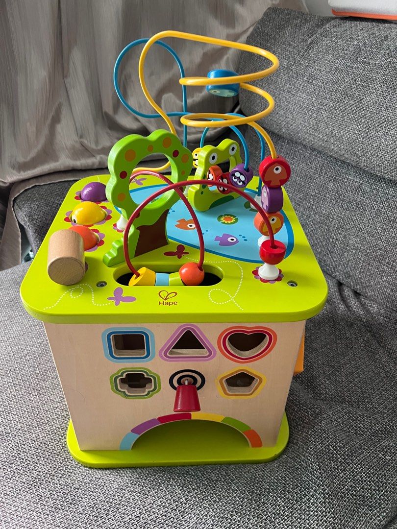 Hape Country Critters Play Cube Babies Kids Infant Playtime on