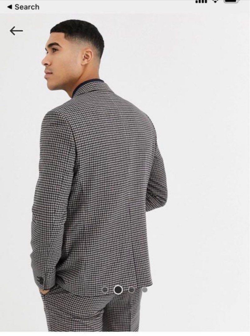 Houndstooth blazer Men s Fashion Coats Jackets and Outerwear on